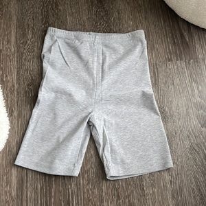 Heather grey bike shorts
